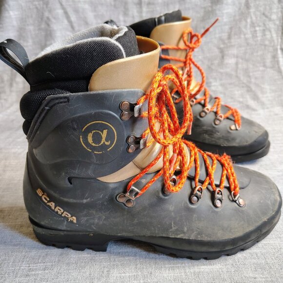 Scarpa Alpha Mountaineering Boots Removable Liner Ice Climbing Waterproof Italy - Picture 4 of 15